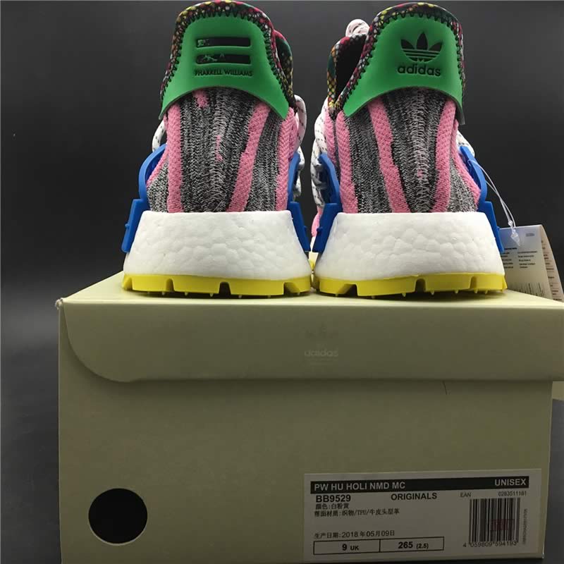 Pharrell Williams x adidas Originals Hu NMD Trail SOLARHU White Pink Mens Womens Shoes